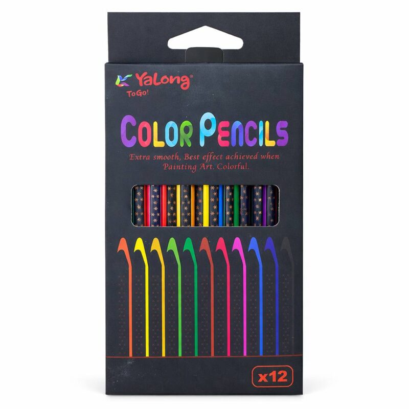 Цветной карандаш 12-цветов Yalong color pencil