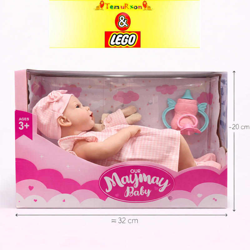 Интерактивная кукла-пупс Maymay Baby 32 см с аксессуарами для девочек 3+