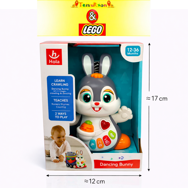 Музыкальная развивающая игрушка Hola Dancing Bunny (Танцующий зайчик), 12–36 месяцев