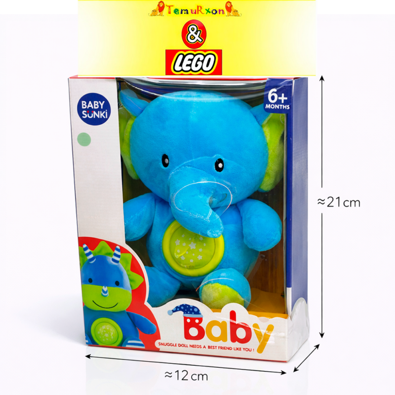 Мягкая игрушка Baby Sunki “Слоник” (плюшевая), 6+ месяцев