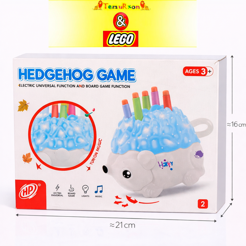 Интерактивная развивающая игрушка Hedgehog Game со светом и музыкой