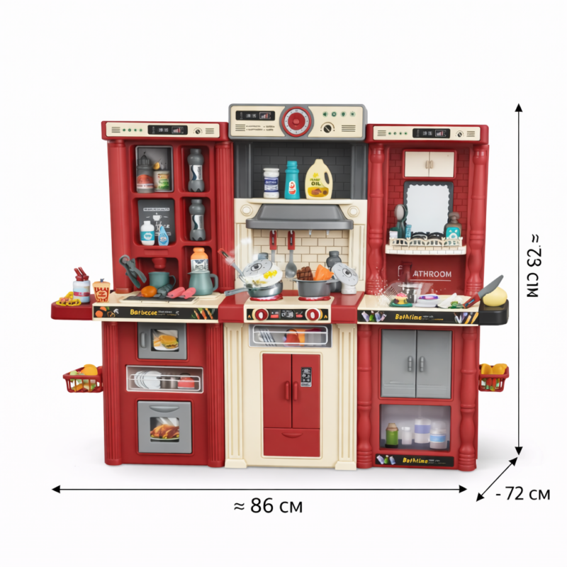Большая детская кухня Premium 86 см с аксессуарами