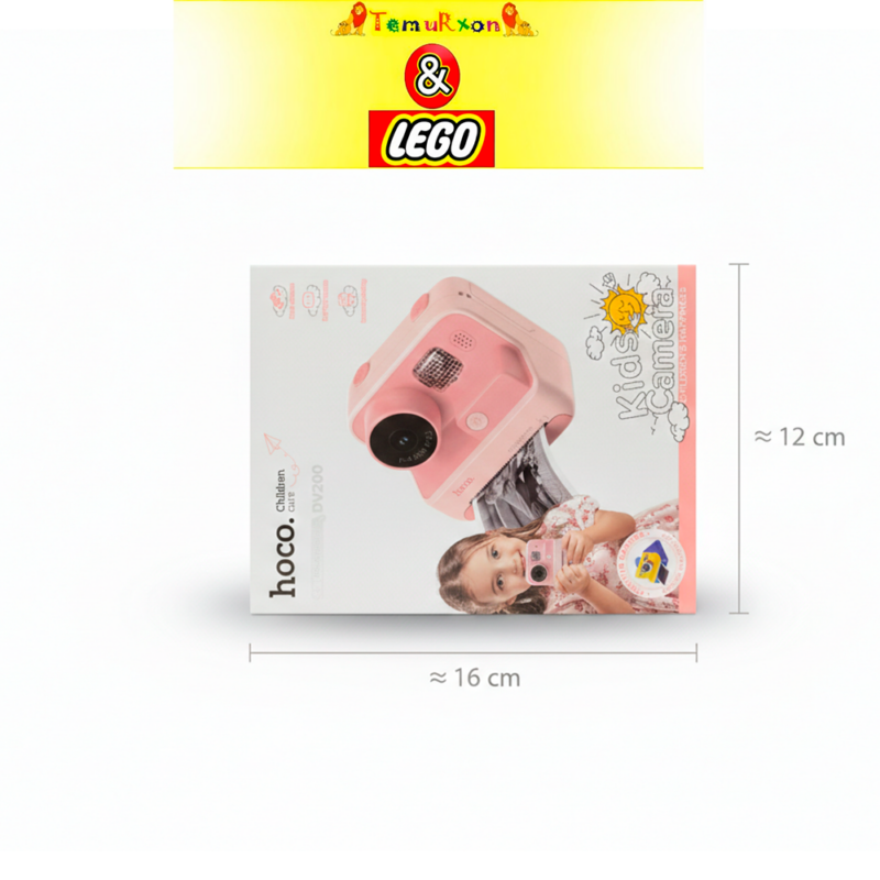 Детская камера Hoco Kids Camera — фотоаппарат для детей, розовый