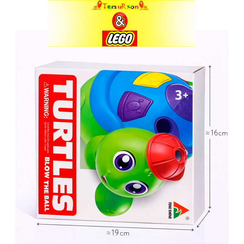 Развивающая игрушка "Черепашка с летающим шариком", музыкальная черепаха с эффектом левитации, 3+