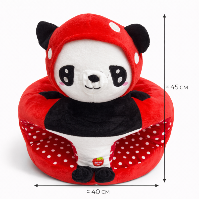 Детское кресло Панда 40×45 см — мягкое кресло для малыша, плюшевое