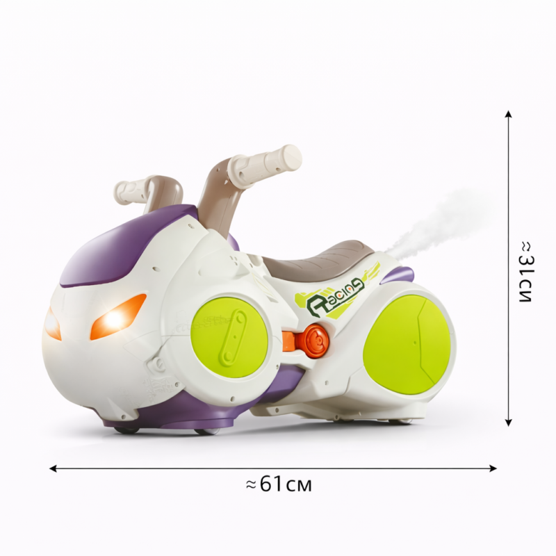 Детский мотоцикл-каталка Racing со светом и звуком