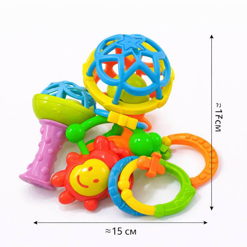 Набор детских погремушек 15 см