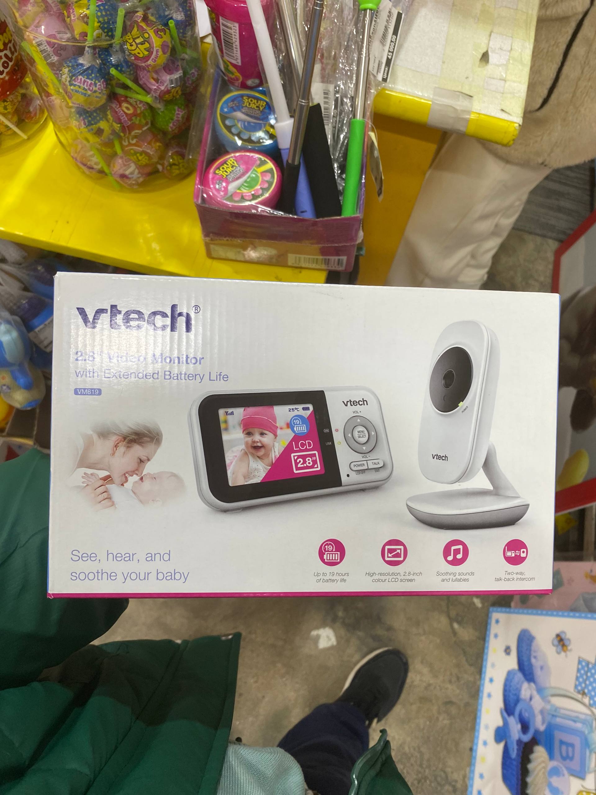 Видеоняня VTech VM819 — 2.8" LCD, камера, звук, до 19 часов работы — изображение 3
