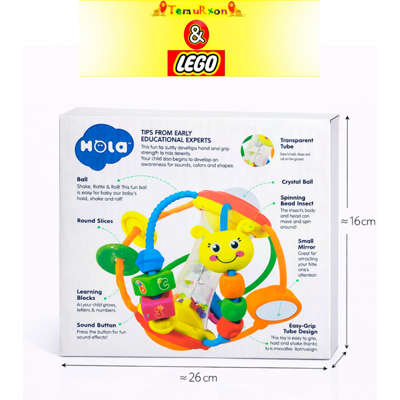 Развивающая игрушка-мяч Hola Multi-Activity Ball с зеркалом и звуком