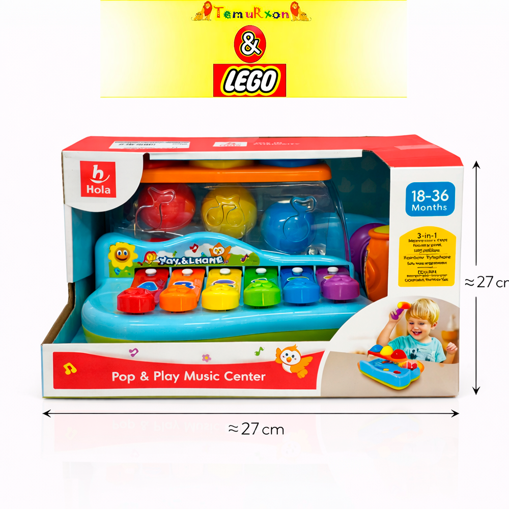 Музыкальный развивающий центр Hola Pop & Play Music Center (3-в-1), 18–36 месяцев