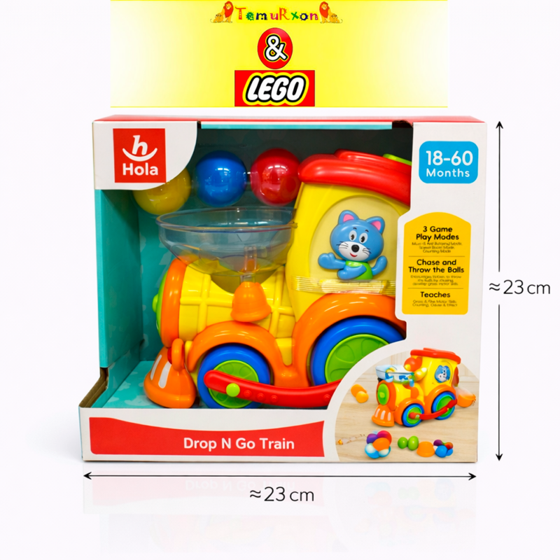 Развивающая игрушка Hola Drop N Go Train с шариками (18–60 месяцев)