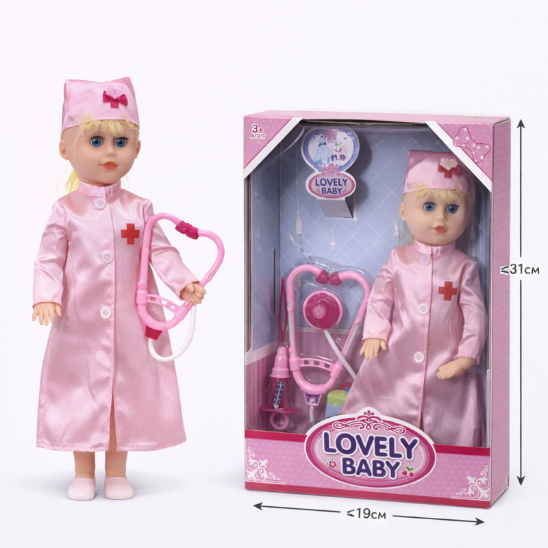 Кукла врач Lovely Baby с аксессуарами - детская кукла доктор 3+