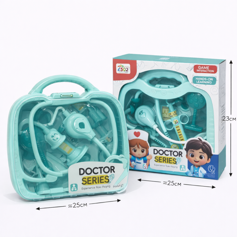 Детский набор доктора Doctor Series голубой - медицинский набор в кейсе 3+