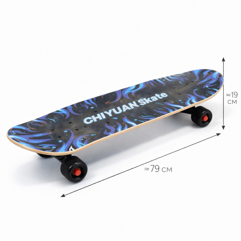 Скейтборд CHIYUAN Skate 79 см – классическая доска для катания