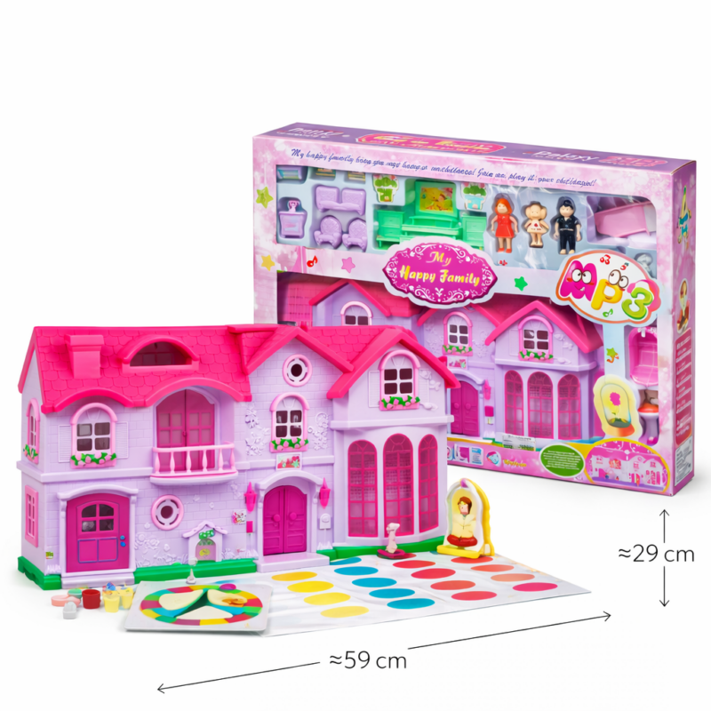 Кукольный домик My Happy Family – игровой набор для девочек с аксессуарами