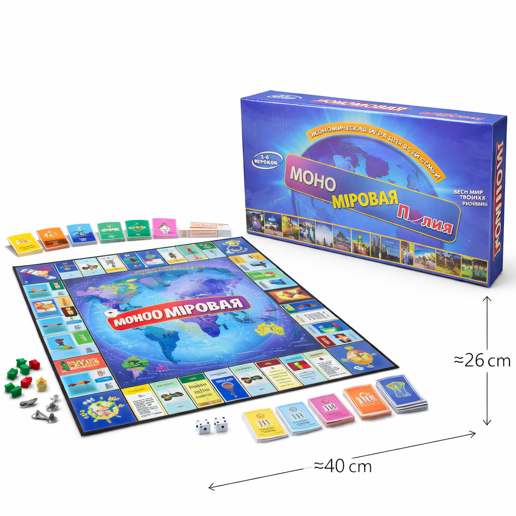 Настольная игра Монополия Мировая – экономическая игра для всей семьи