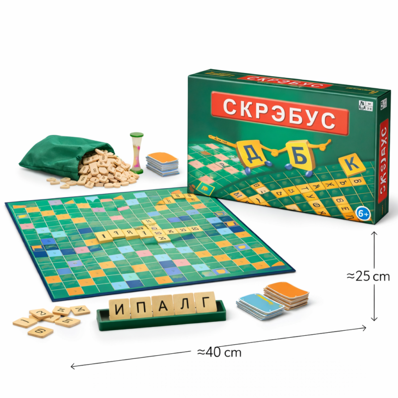 Настольная игра Скрэбус – игра в слова для детей и всей семьи