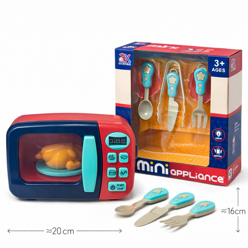 Детская игрушечная микроволновка Mini Appliance с аксессуарами