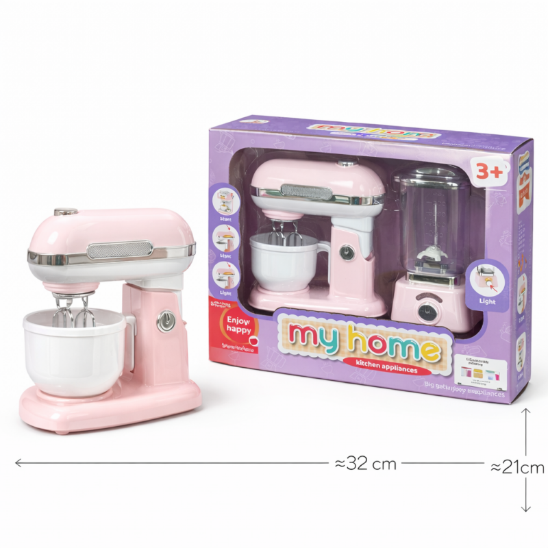 Детский кухонный набор My Home – игрушечный миксер и блендер для кухни