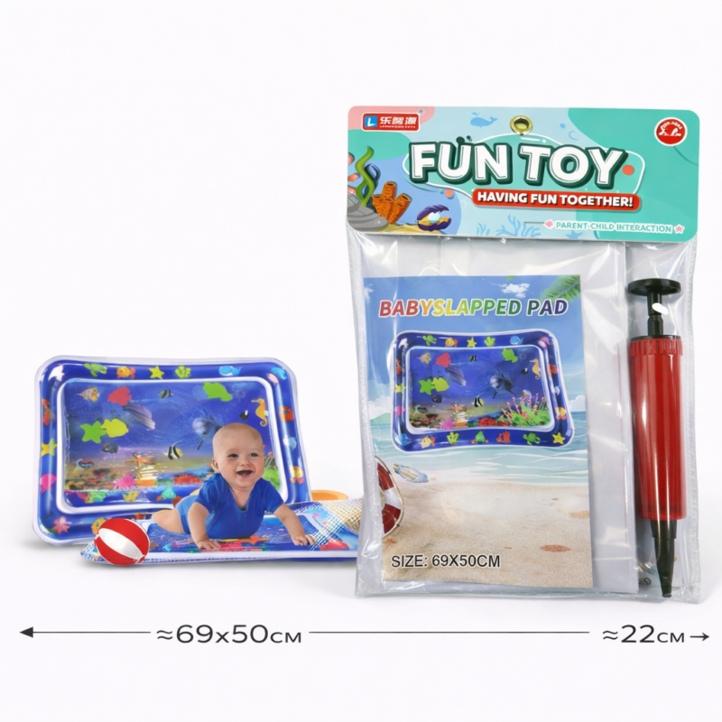 Большой водный коврик для малышей 100×100 см – надувной игровой центр