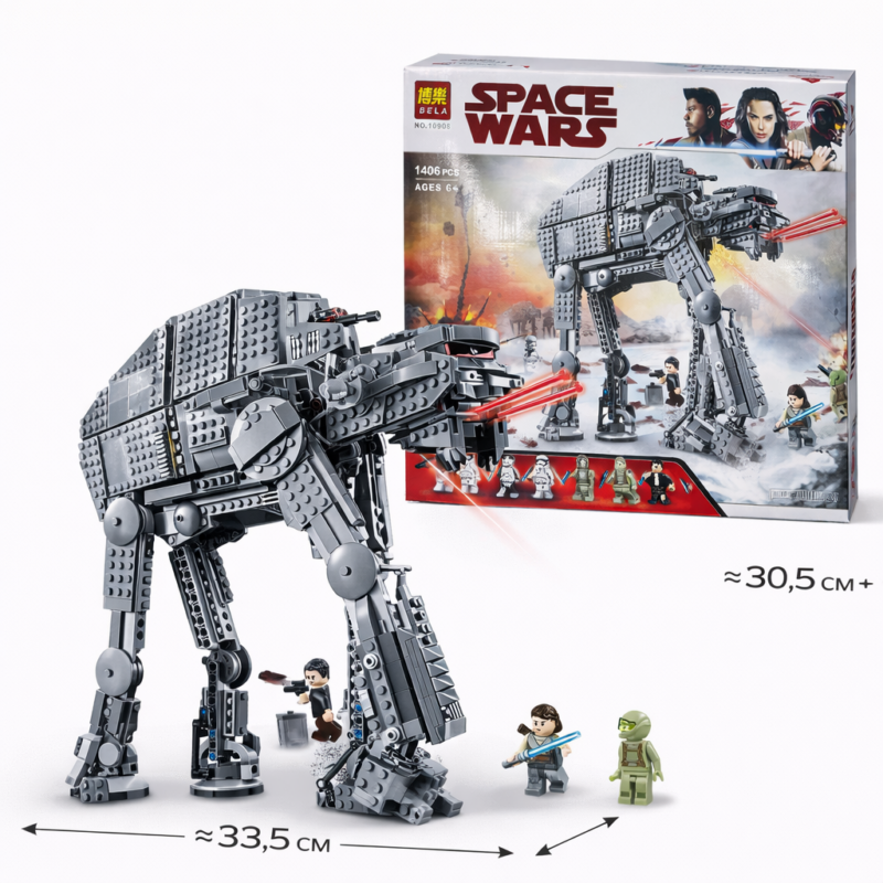 Конструктор Space Wars 1406 деталей – большой набор в стиле LEGO с фигурками
