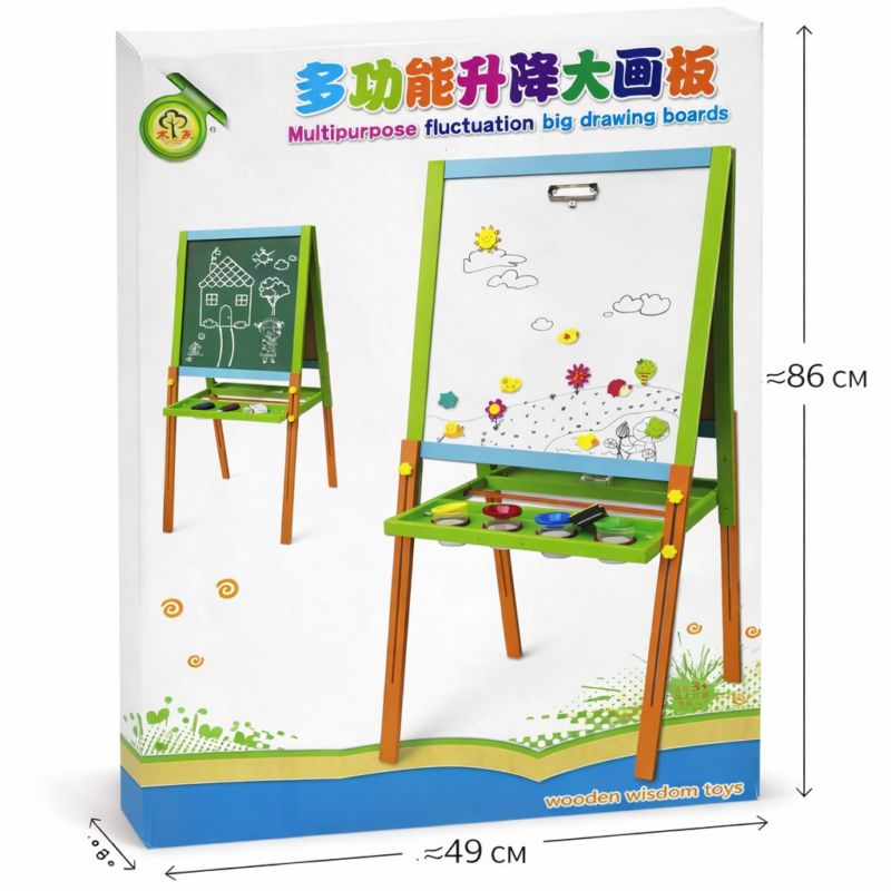 Детский многофункциональный мольберт для рисования