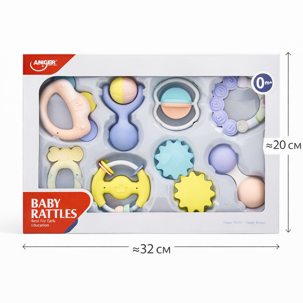 Набор детских погремушек Baby Rattles (9 предметов)
