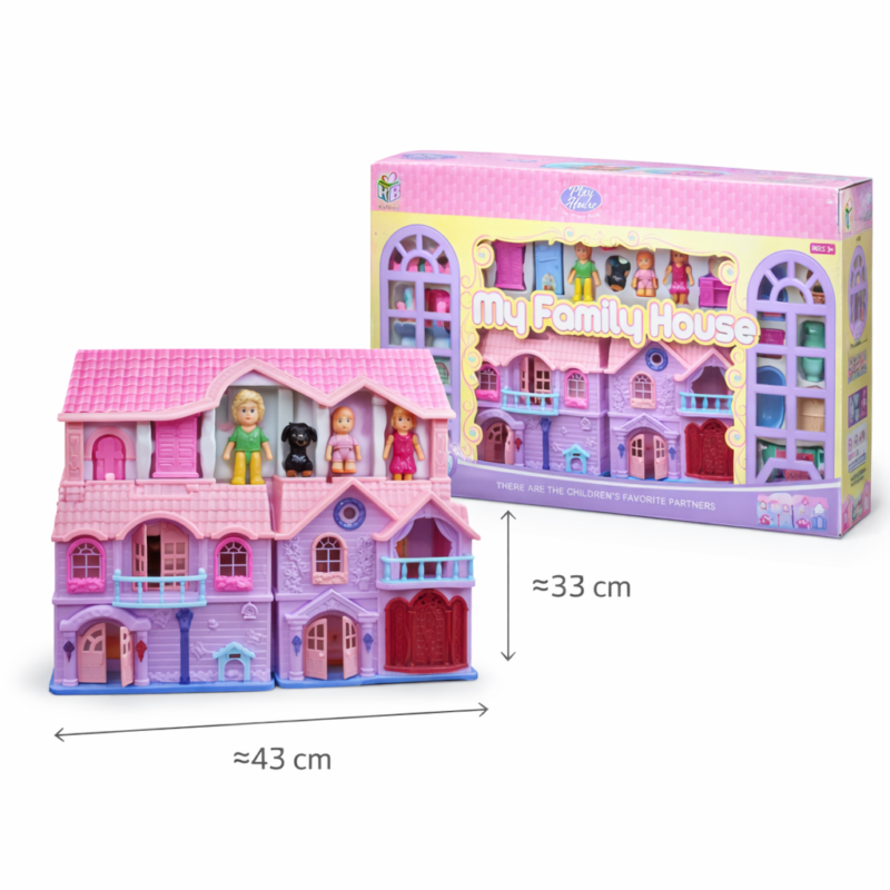 Кукольный домик My Family House с фигурками