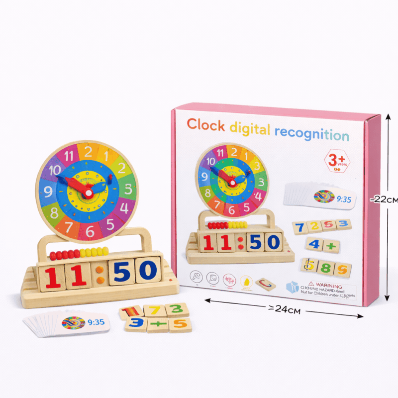 Деревянные обучающие часы для детей - изучение времени