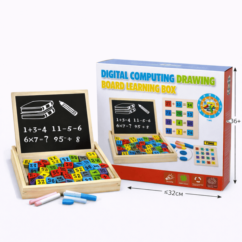 Обучающая доска для детей с цифрами и рисованием - развивающий набор