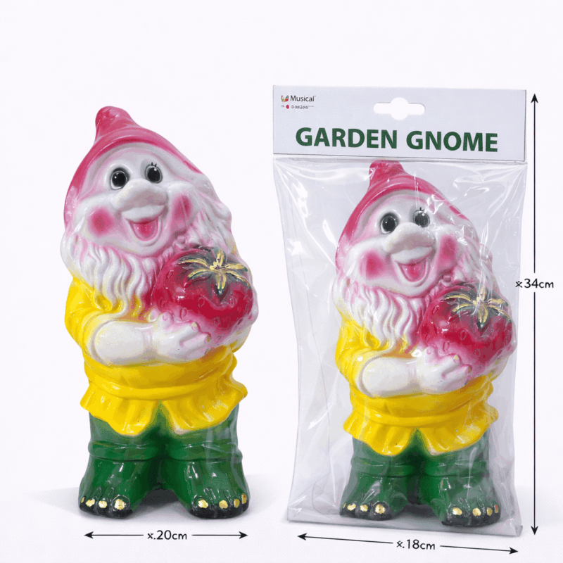 Копилка садовый гном большая — декоративная копилка для дома