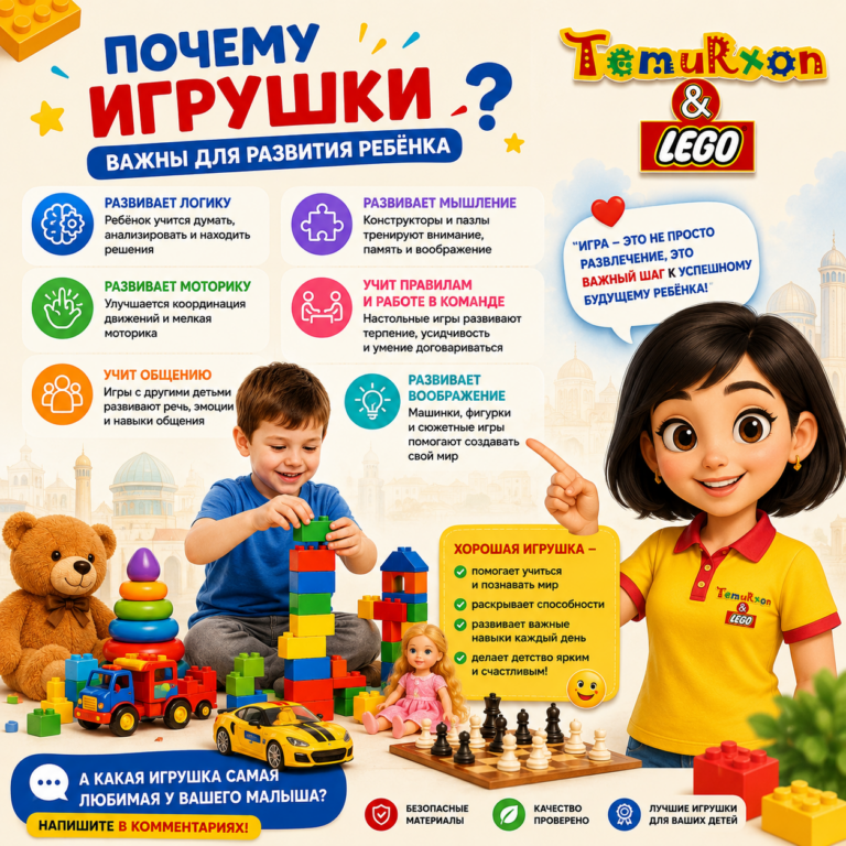 Почему игрушки важны для развития ребёнка?