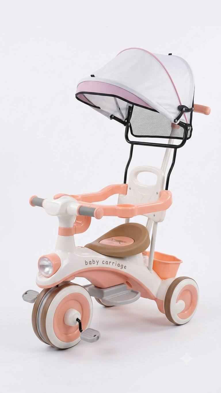 Детский трёхколёсный велосипед Baby Carriage