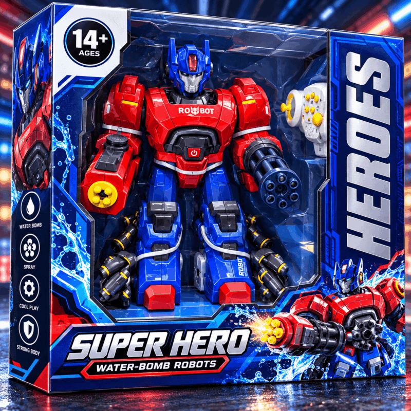 Радиоуправляемый робот Super Hero Water-Bomb