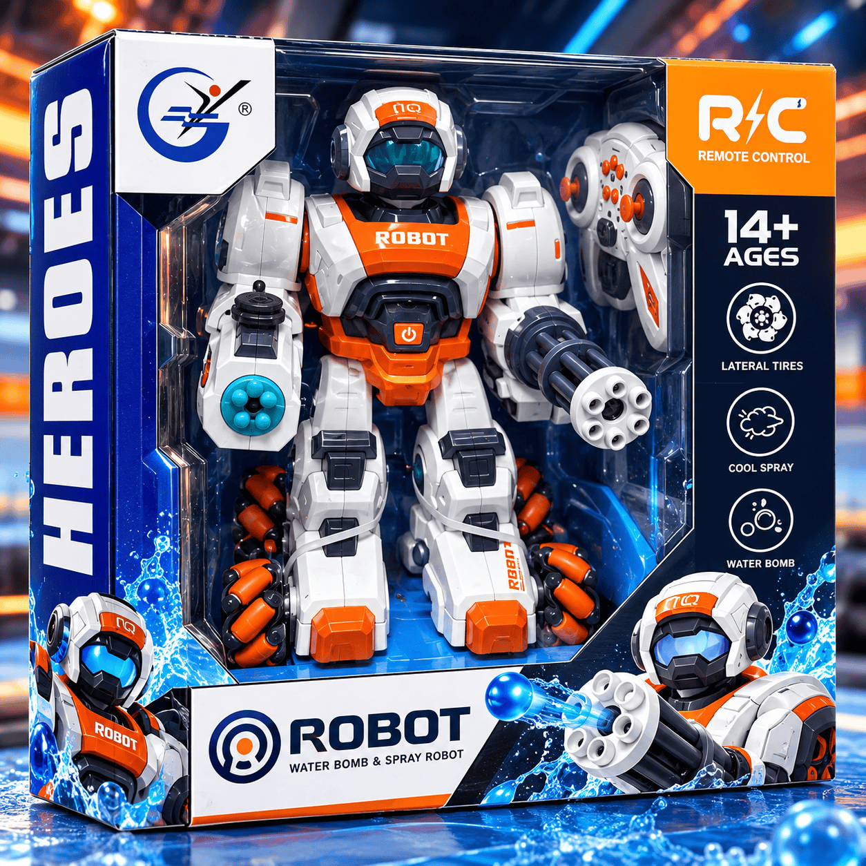 Радиоуправляемый робот Robot Water Bomb & Spray
