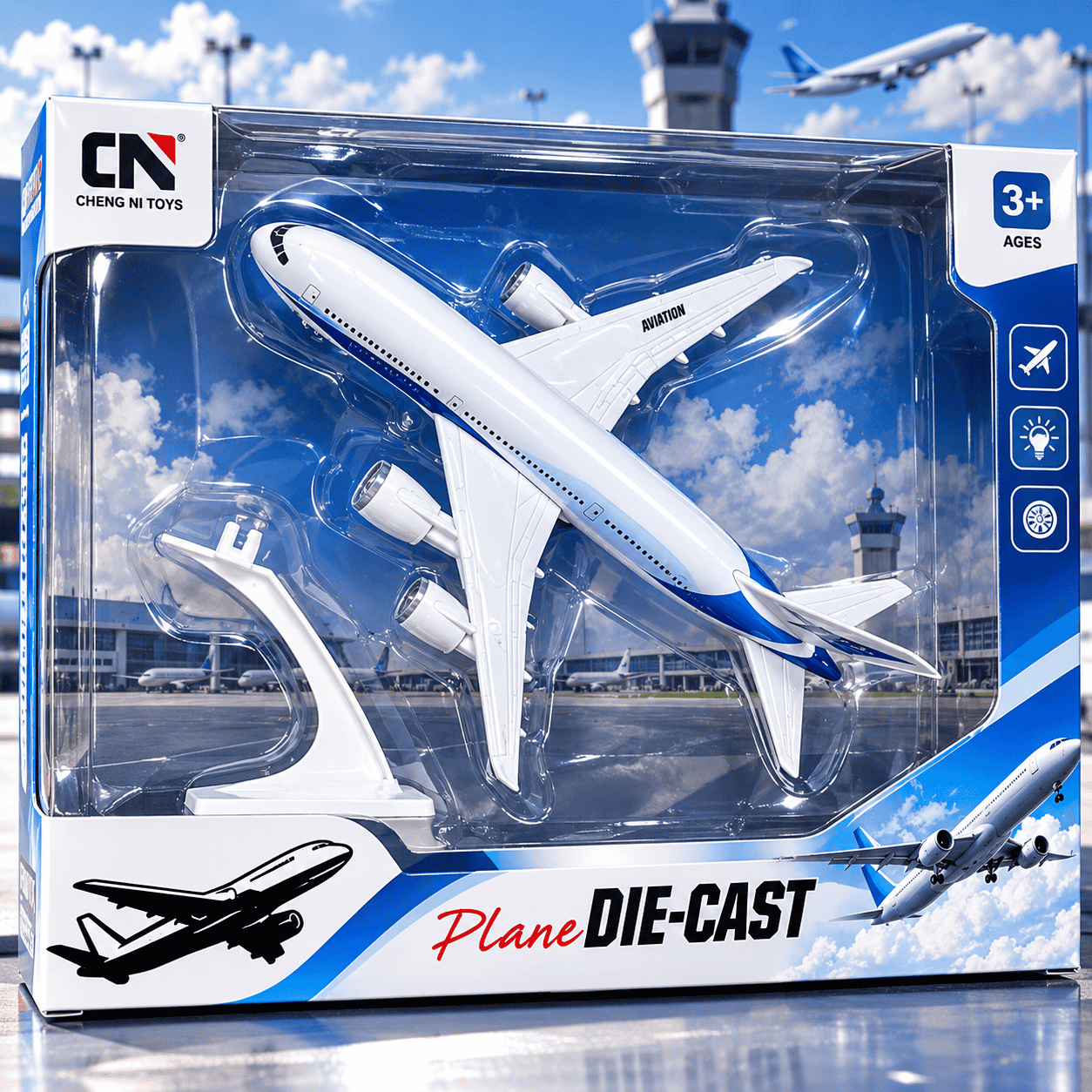 Самолёт Plane Die-Cast Cheng Ni Toys 3+