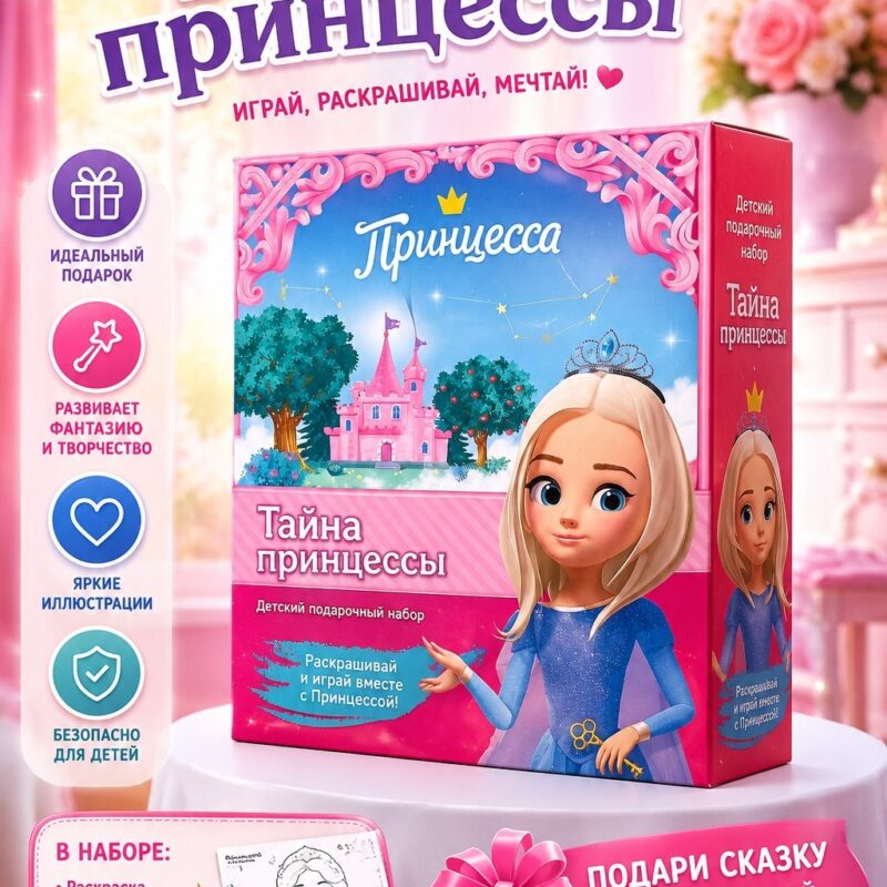 Детский подарочный набор «Тайна принцессы» 3+ — набор для девочек