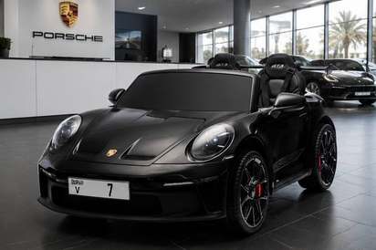Детский электромобиль Porsche 911 — чёрный