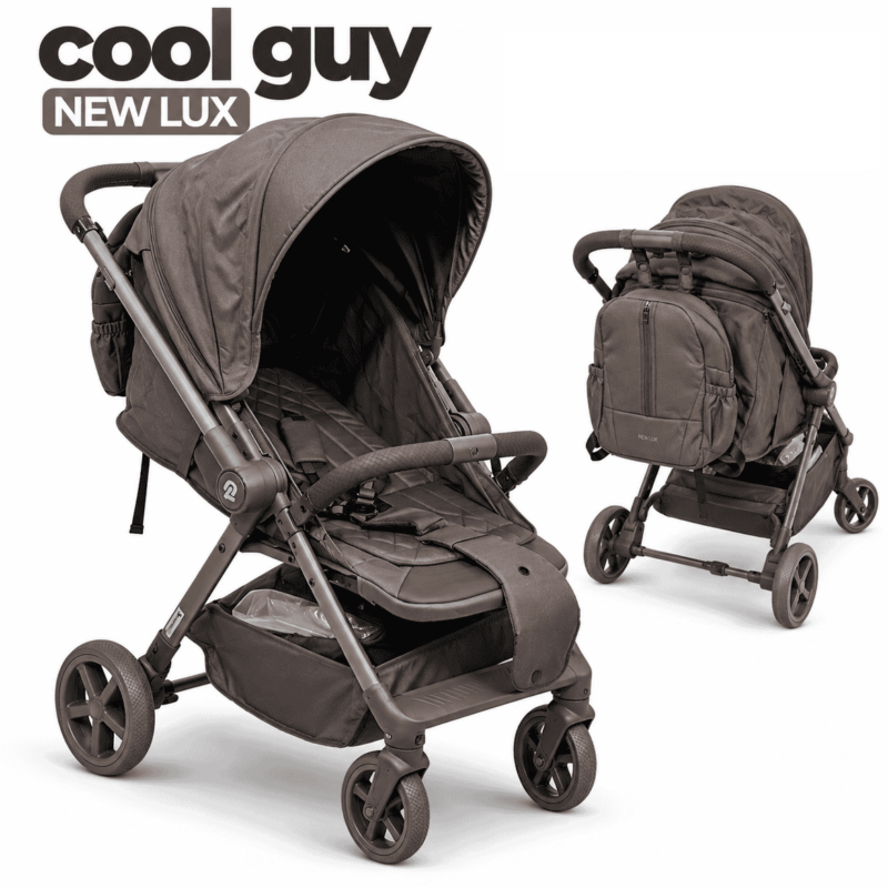 Прогулочная коляска Cool Guy New Lux — серая